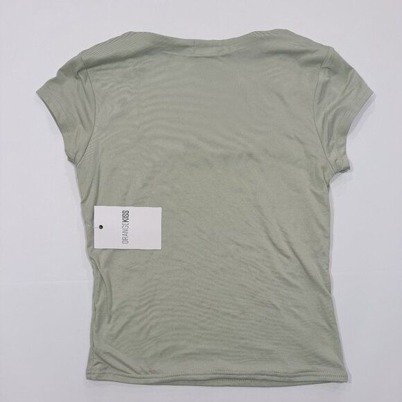 Orange Kiss Green Short Sleeve Top‎ - Picture 4 of 4